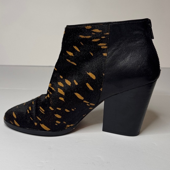 Cole Haan Grand Ambition Block Heel Calf Hair Upper Ankle Boots, Rodeo Western - Picture 10 of 16